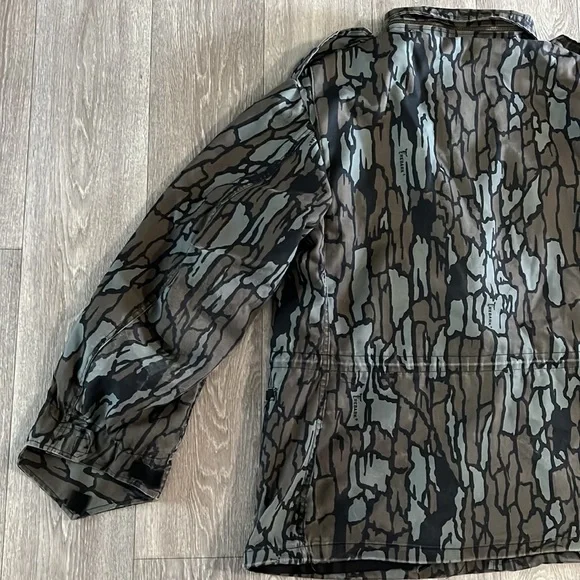 M-65 Tree Bark pattern field jacket men’s sz L, as is - Picture 14 of 16